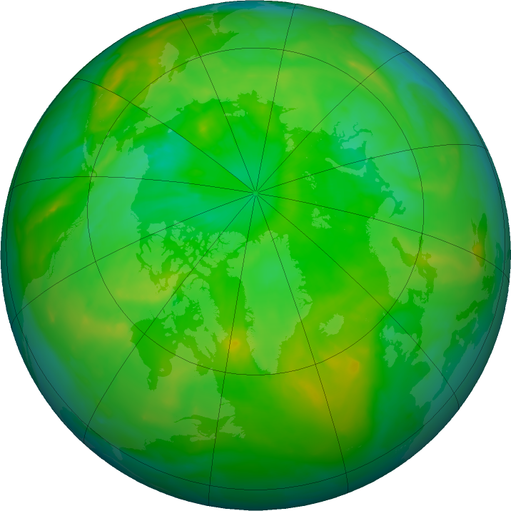 Arctic ozone map for 26 June 2011